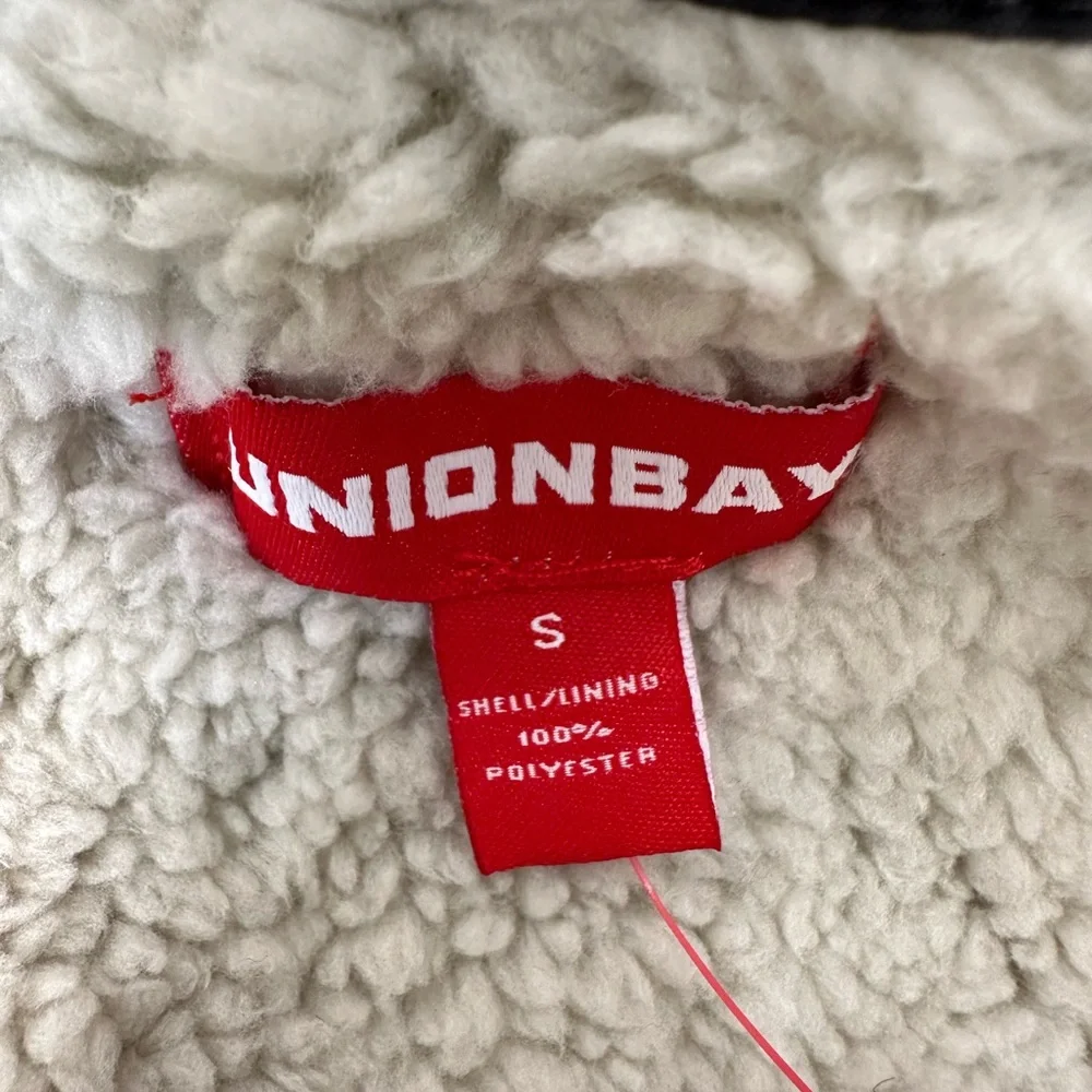 UNIONBAY Woodsman Microfleece Lined Flannel Shirt Jacket/Size Small